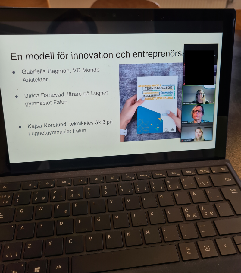 Datorskärm med teamsmöte