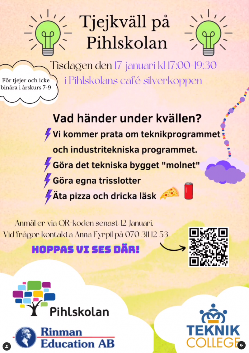 Tjejkväll Pihlskolan