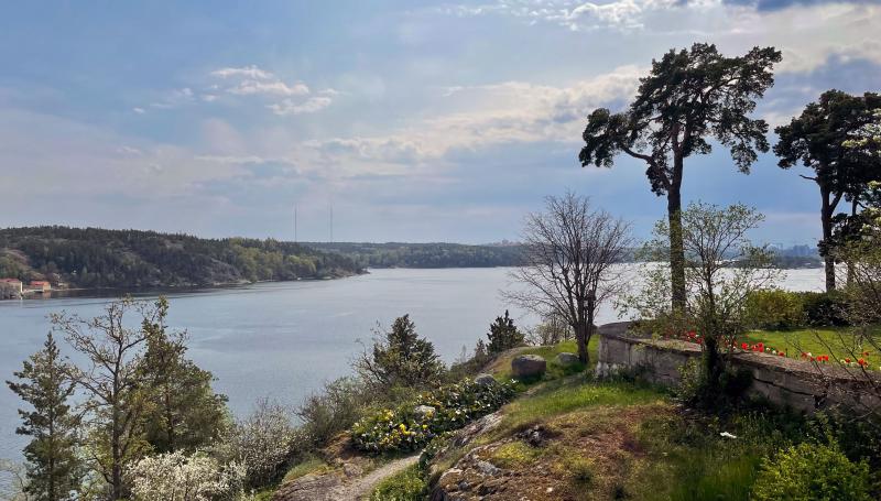 Utsikt från Högberga gård