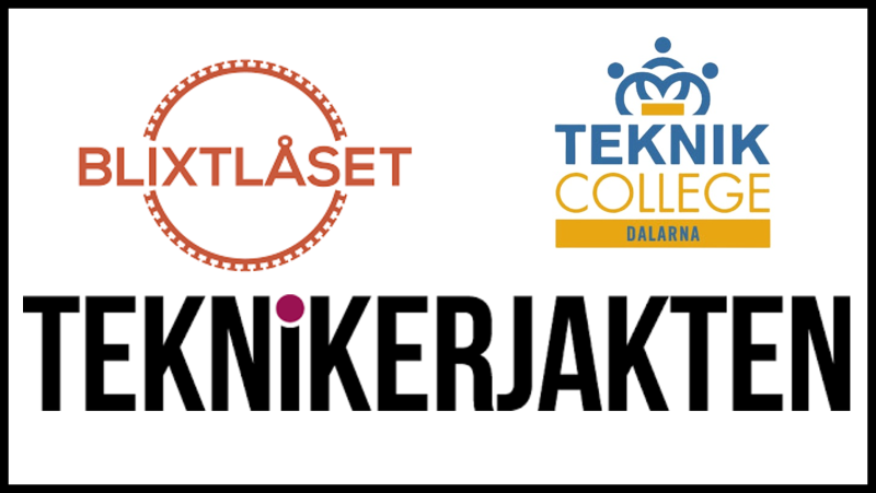 Logotyper Blixtlåset, Teknikerjakten och TC Dalarna