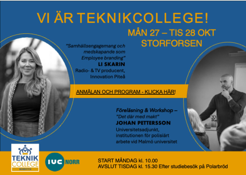 Inbjudan VI ÄR TEKNIKCOLLEGE